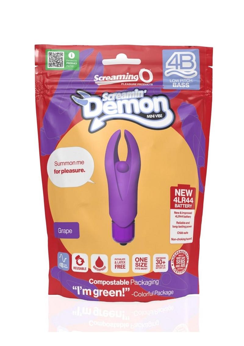4b Demon Rechargeable Silicone Mini Clitoral Stimulating Vibrator