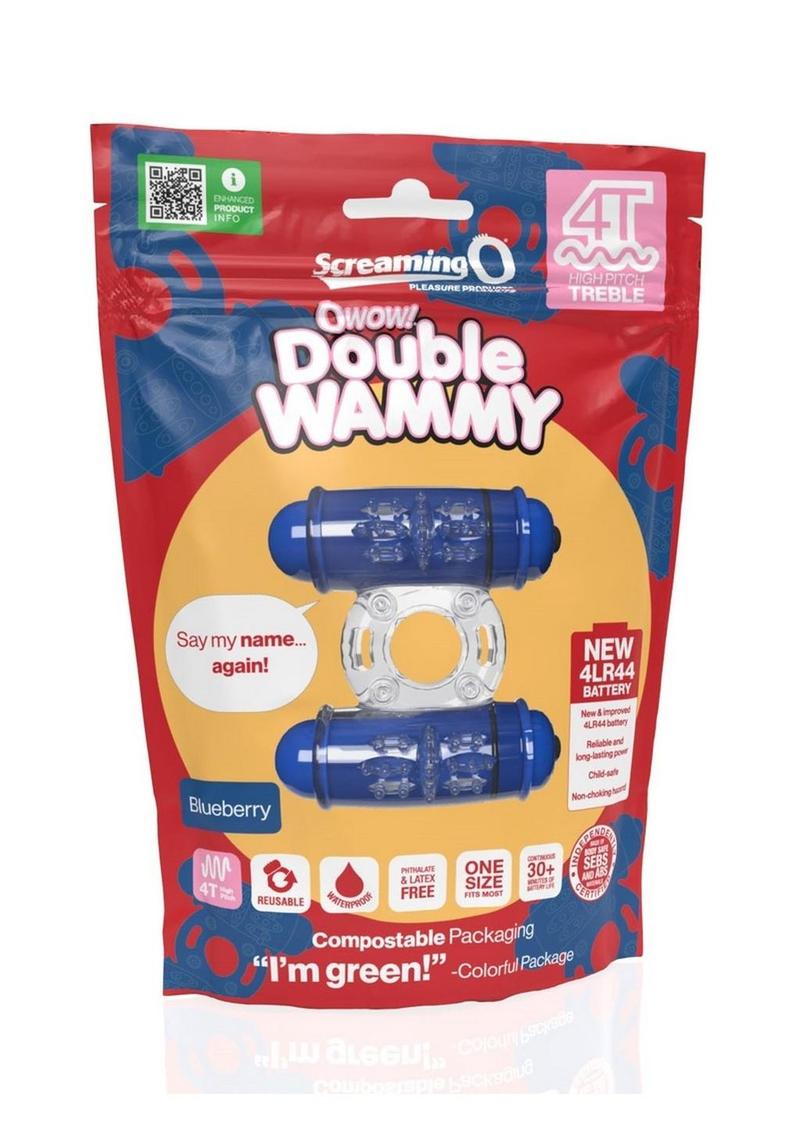 4t Double Wammy Silicone Rechargeable Dual Vibrating Couples Cock Ring
