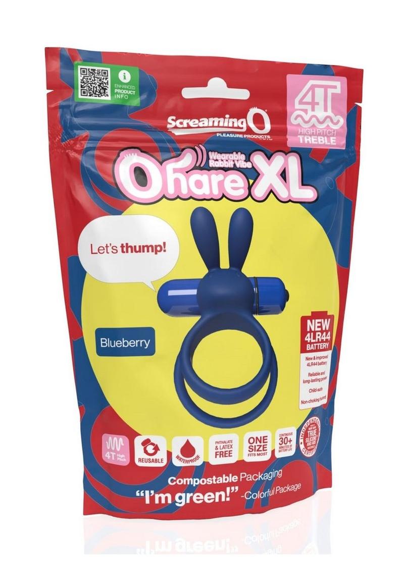 4t Ohare XL Rechargeable Silicone Rabbit Vibrating Cock Ring
