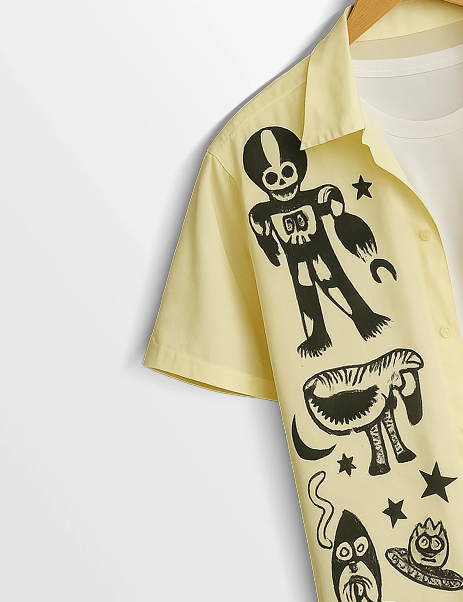 Graffitty Design Everyday Essential Cotton Shirt for Men