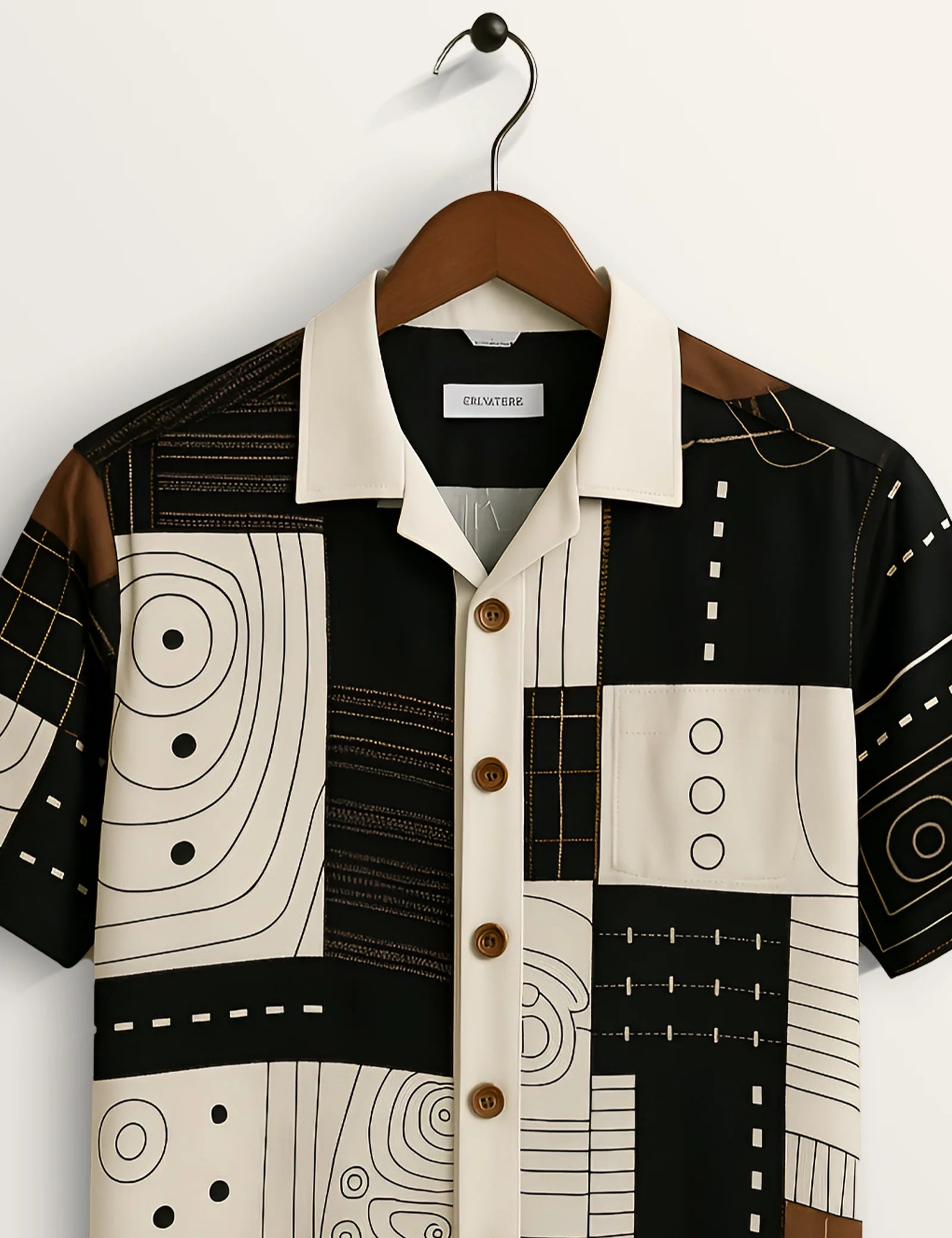 Wooden Mandala All-Day Cotton Classic Shirt for Men