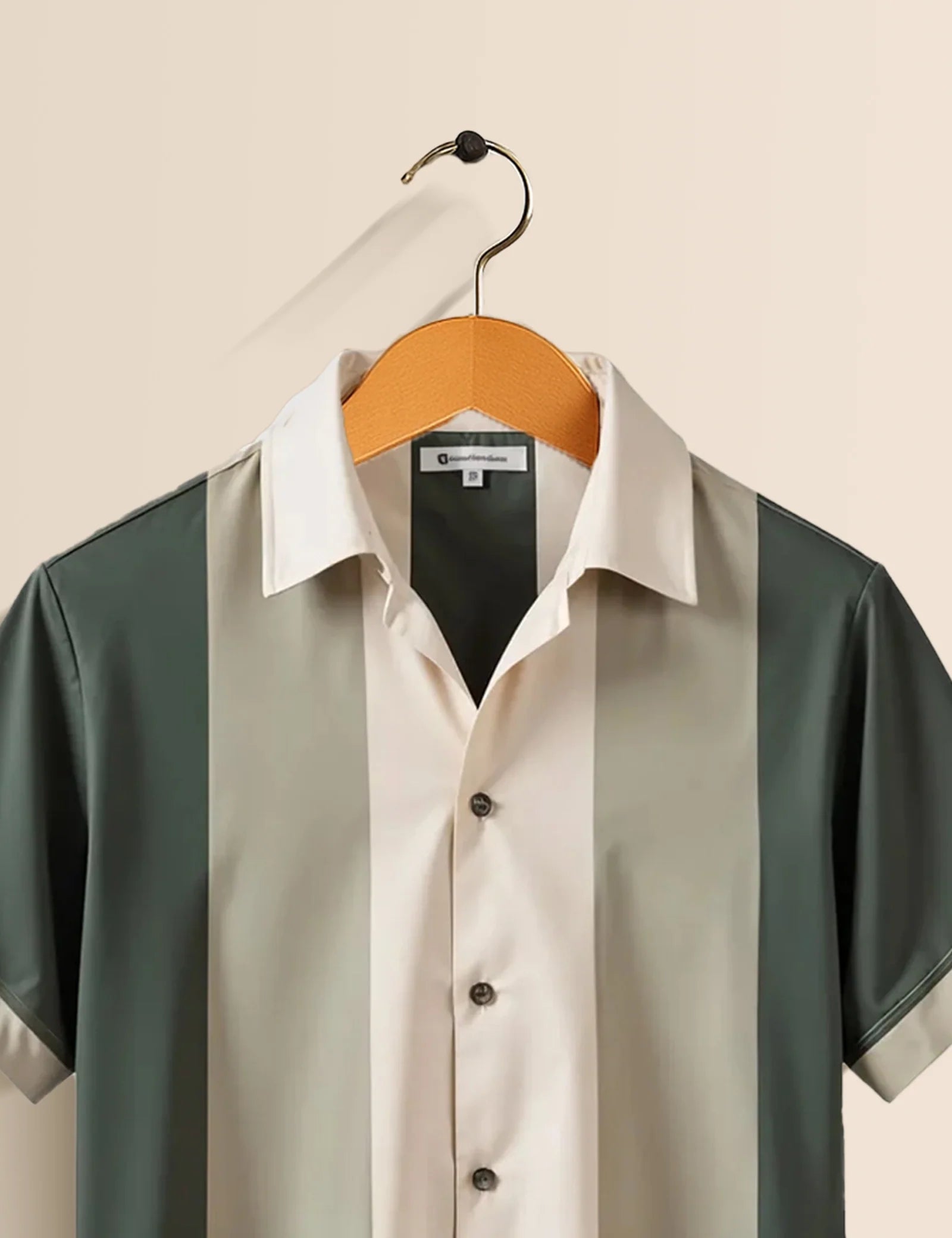 Men's Tri-Color Block Casual – Printed Half Sleeve Shirt