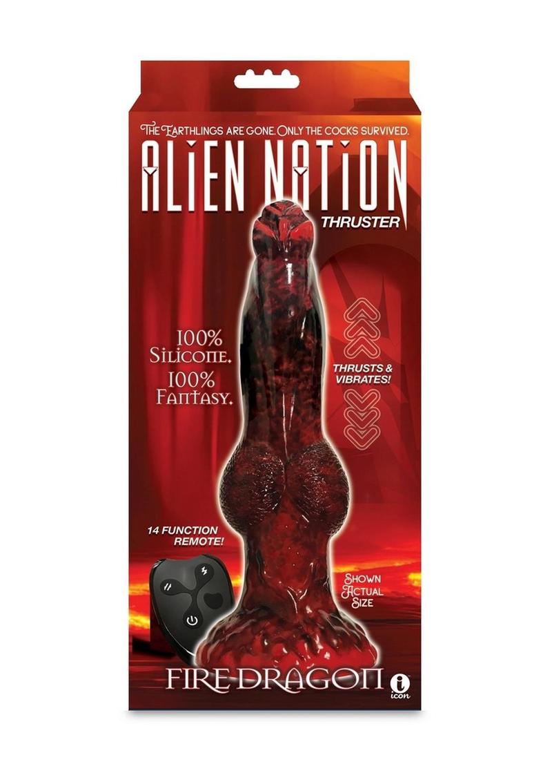 Alien Nation Fire Dragon Silicone Thrusting Dildo