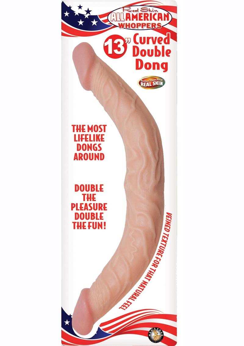 All American Whoppers Curved Double Dildo