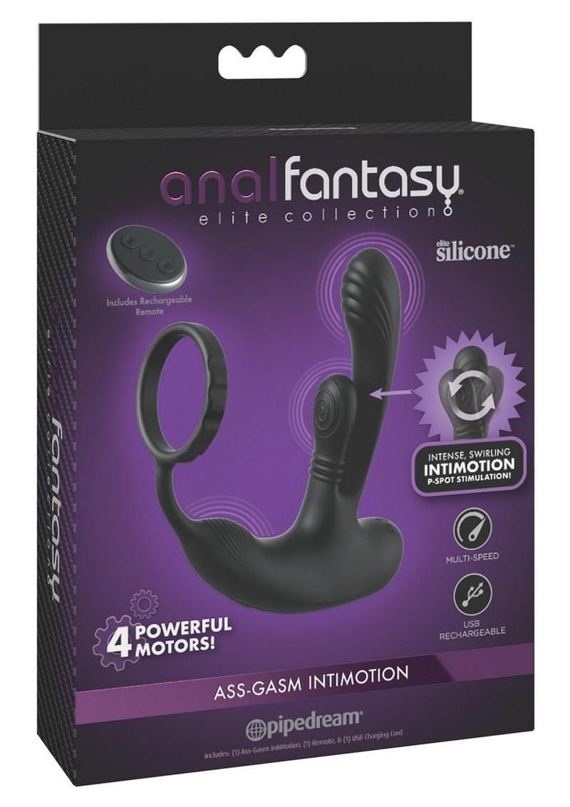 Anal Fantasy Elite Ass-Gasm Intimotion Multi-Motor Rechargeable Silicone Anal Plug