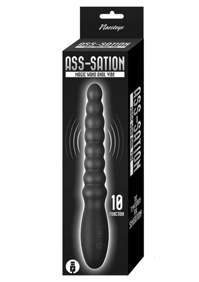 Ass-Sation Magic Wand Rechargeable Silicone Anal Vibrator