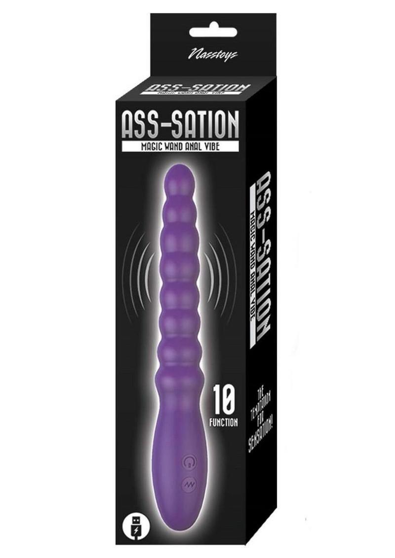Ass-Sation Magic Wand Rechargeable Silicone Anal Vibrator