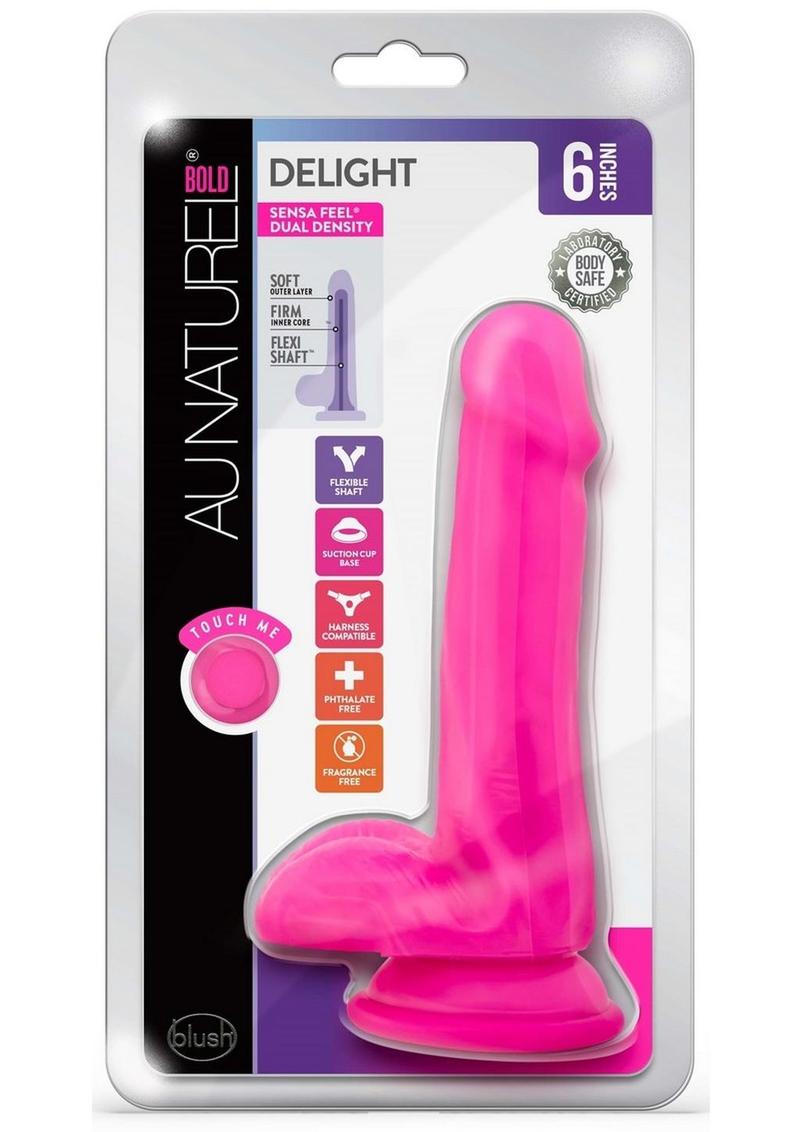 Au Naturel Bold Delight Dildo with Suction Cup