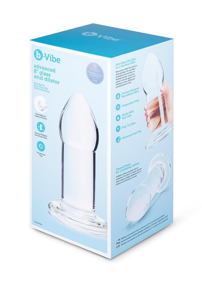 B-Vibe Advanced 8 Inch Glass Anal Dilator