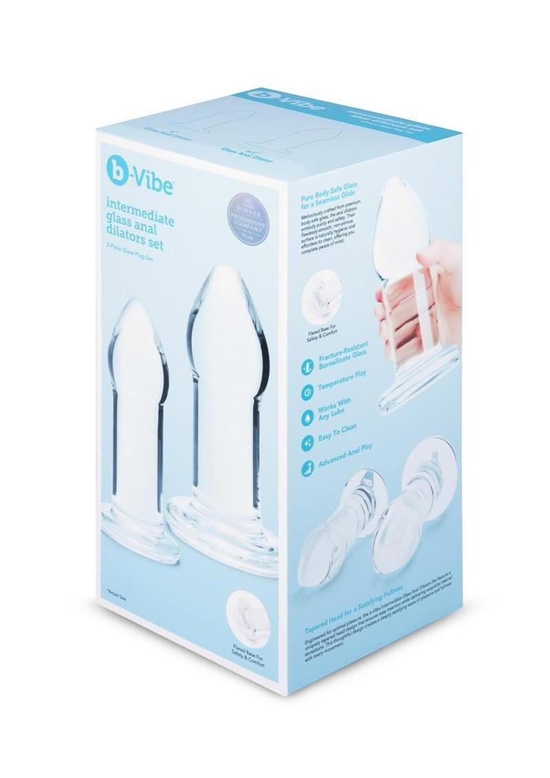 B-Vibe Intermediate Glass Anal Dilators