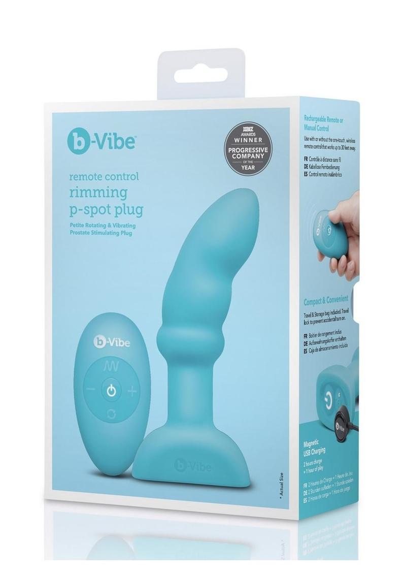 B-Vibe Remote Control Rimming P-Spot Rechargeable Silicone Plug