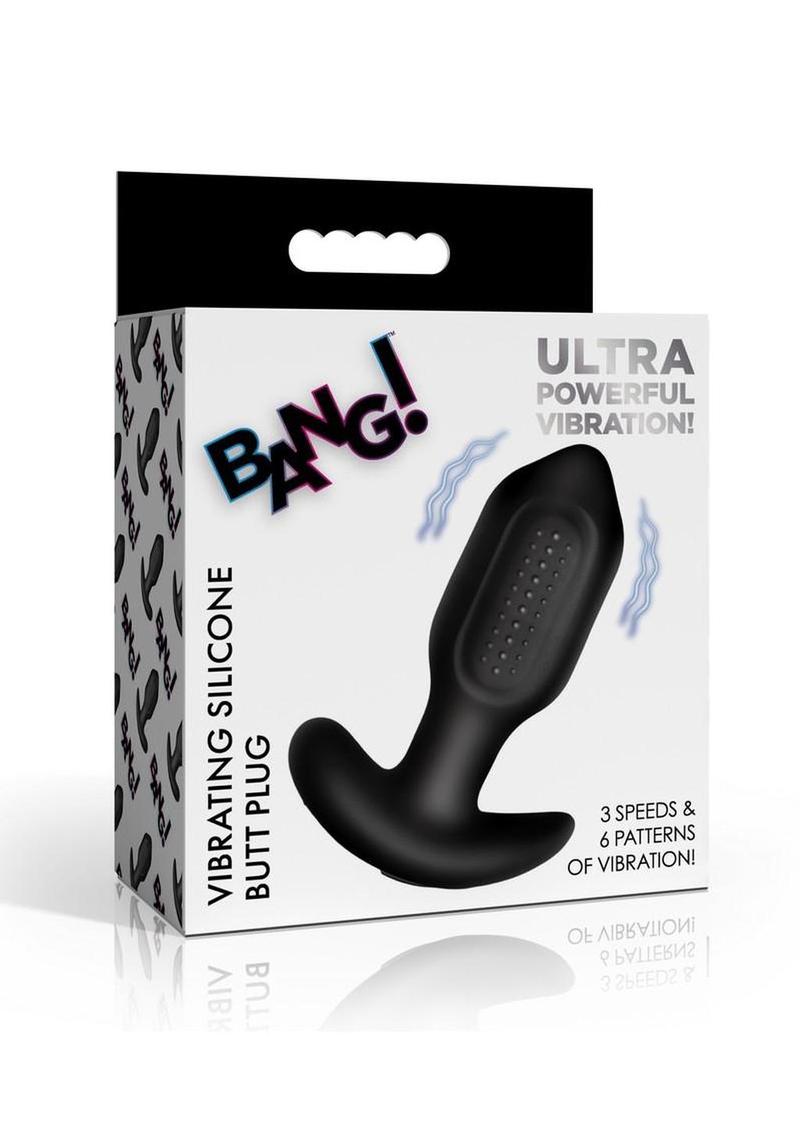 Bang! Bumpy Vibrating Rechargeable Silicone Butt Plug