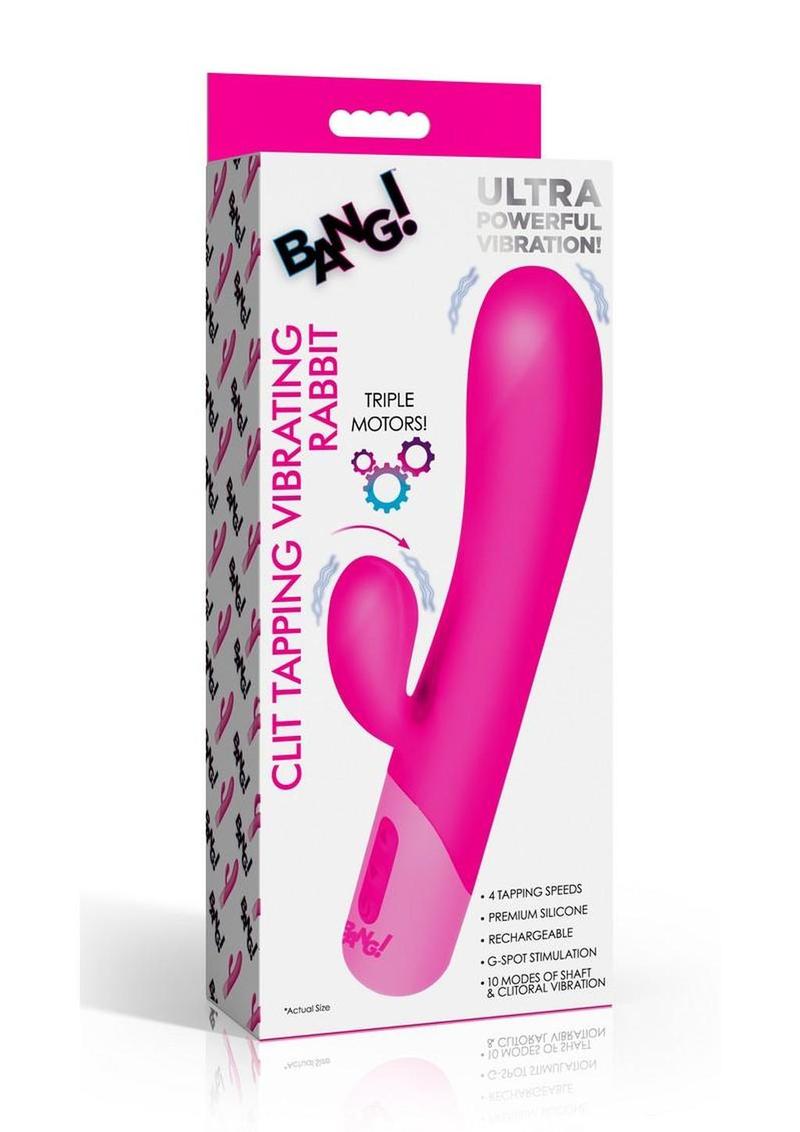 Bang! Clit Tapping Rechargeable Silicone Rabbit Vibrator