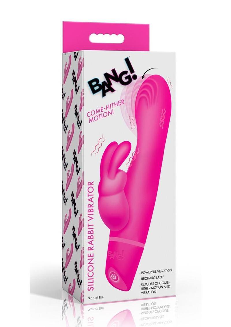 Bang! Come Hither Rechargeable Silicone Rabbit Vibrator