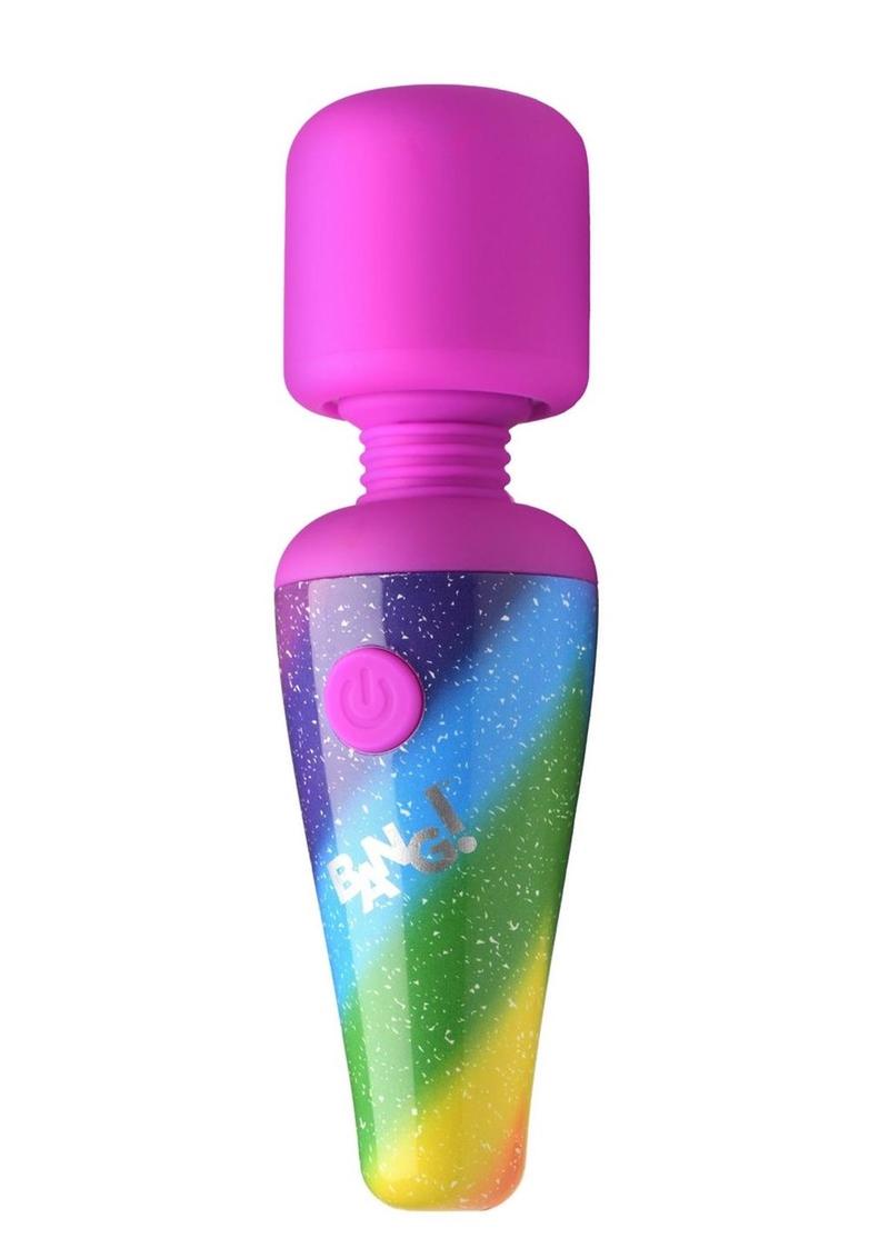Bang! Rainbow Mini Wand Rechargeable Silicone Vibrator