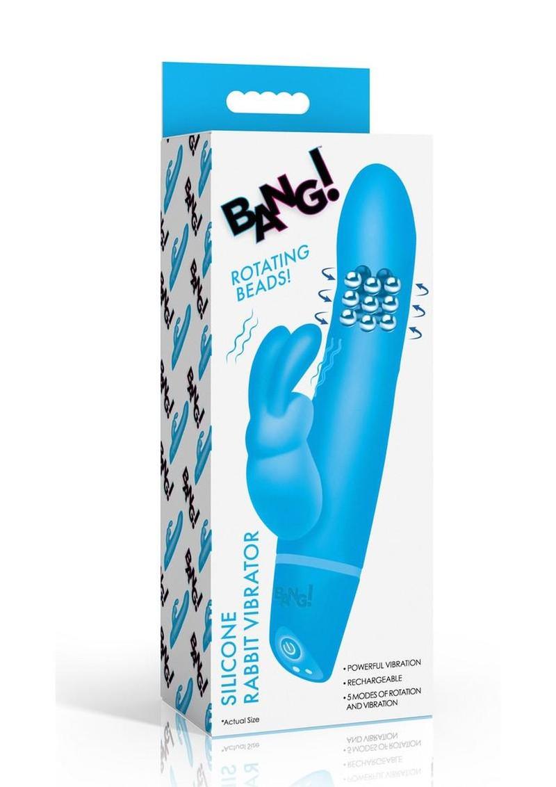 Bang! Rotating Beads Rechargeable Silicone Rabbit Vibrator