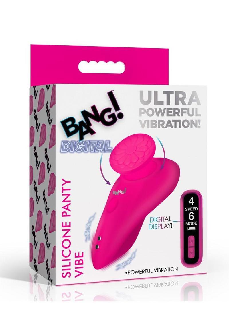 Bang! Silicone Rechargeable Panty Vibe with Remote Control