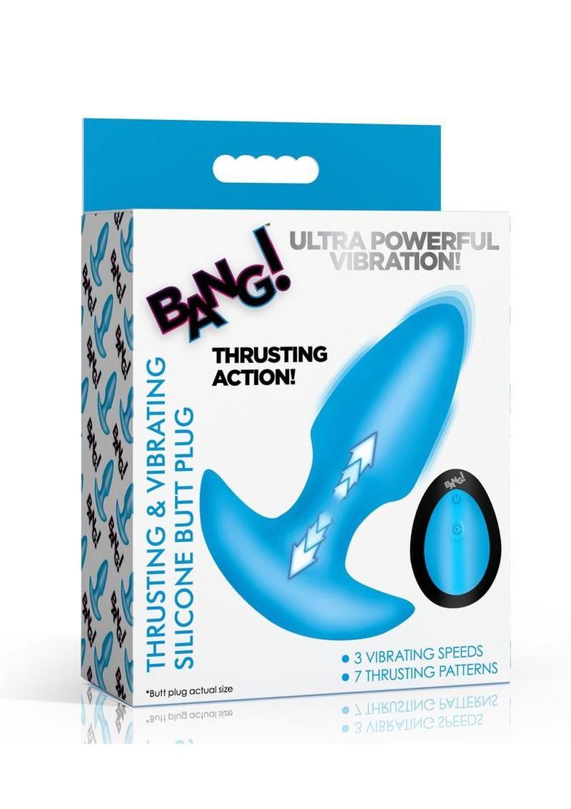 Bang! Thrusting and Vibrating Rechargeable Silicone Butt Plug