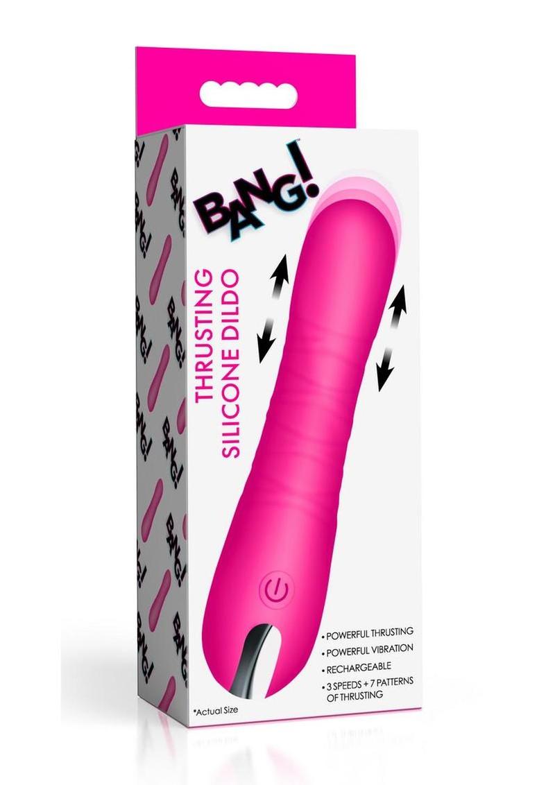 Bang! Thrusting Rechargeable Silicone Vibrator