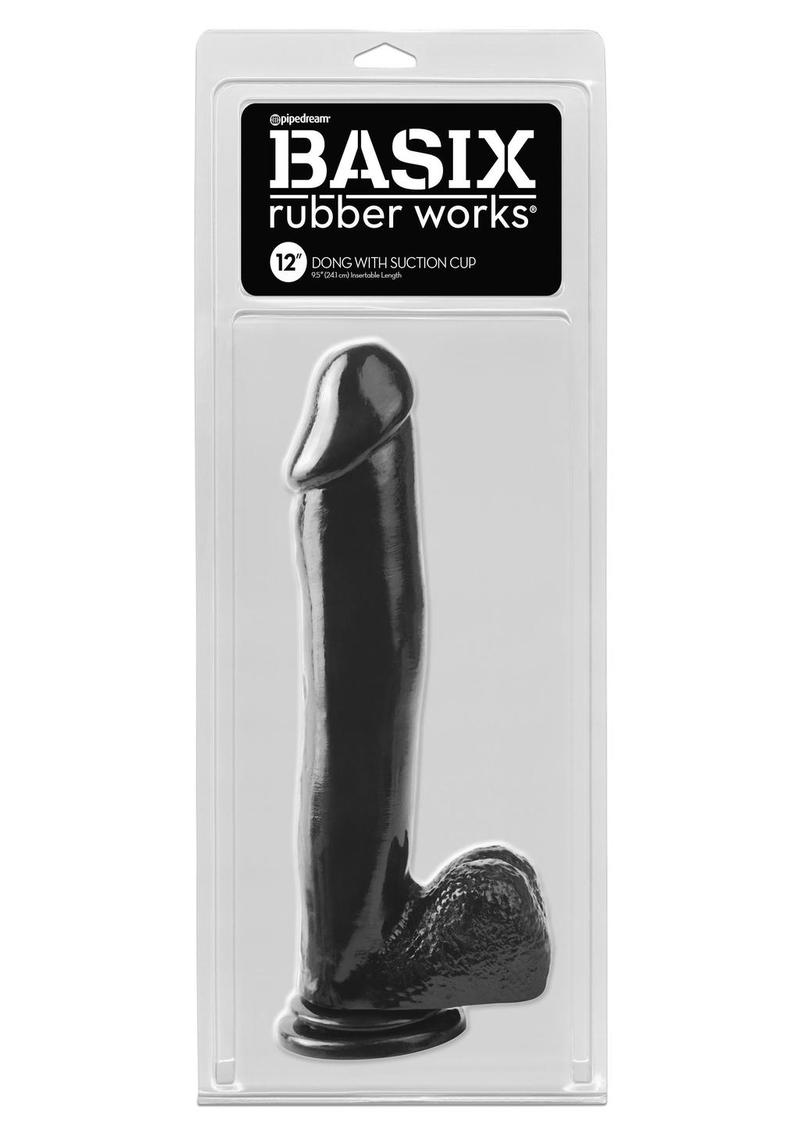 Basix Rubber Works Dong with Suction Cup