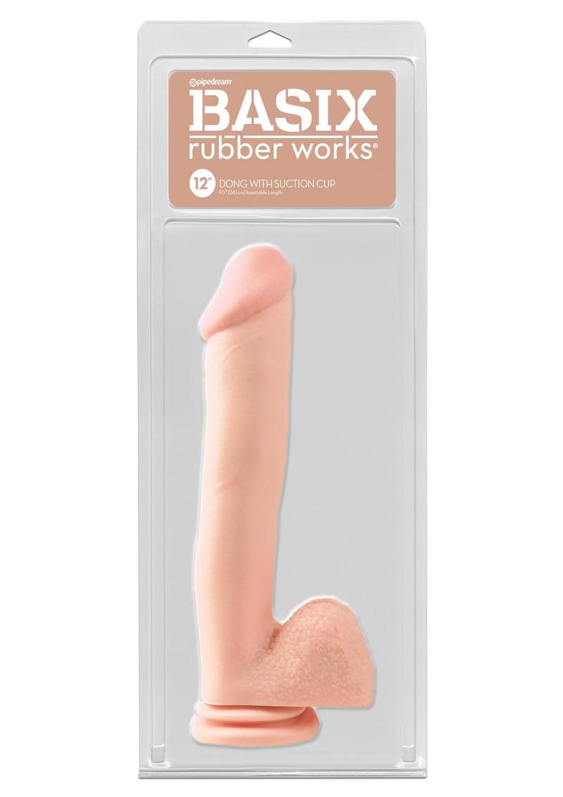 Basix Rubber Works Dong with Suction Cup