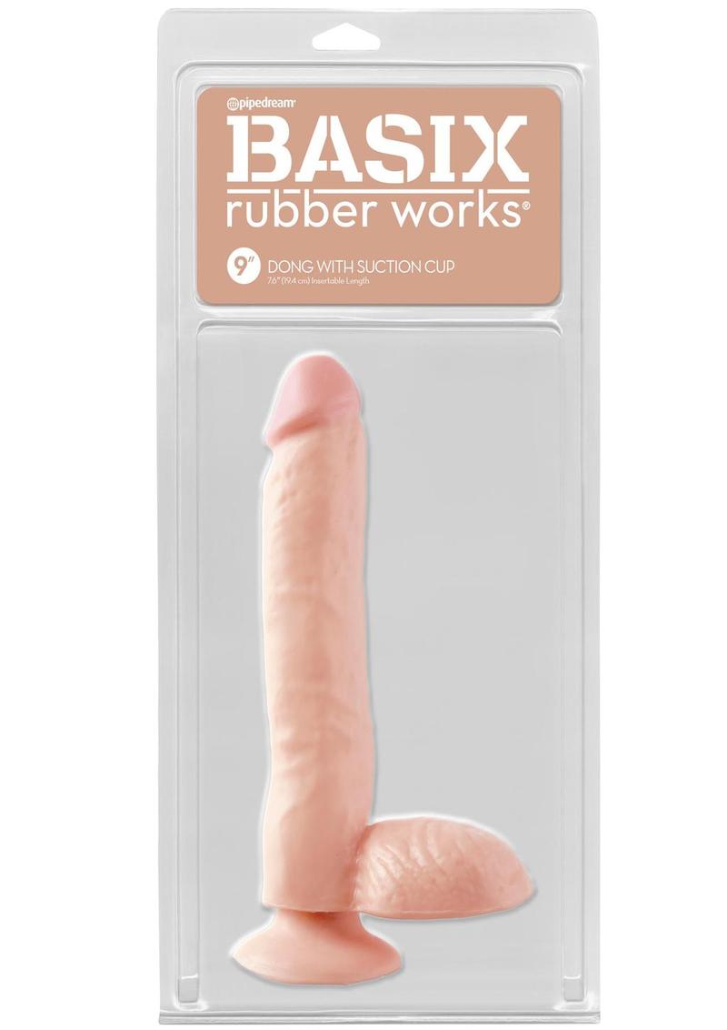 Basix Rubber Works Dong with Suction Cup