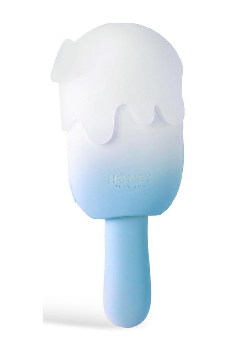Bite Me Sucking Tapping and Vibrating Silicone Rechargeable Cream Pop Stimulator