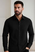 Men's Black Color Premium Full Sleeve Shirt