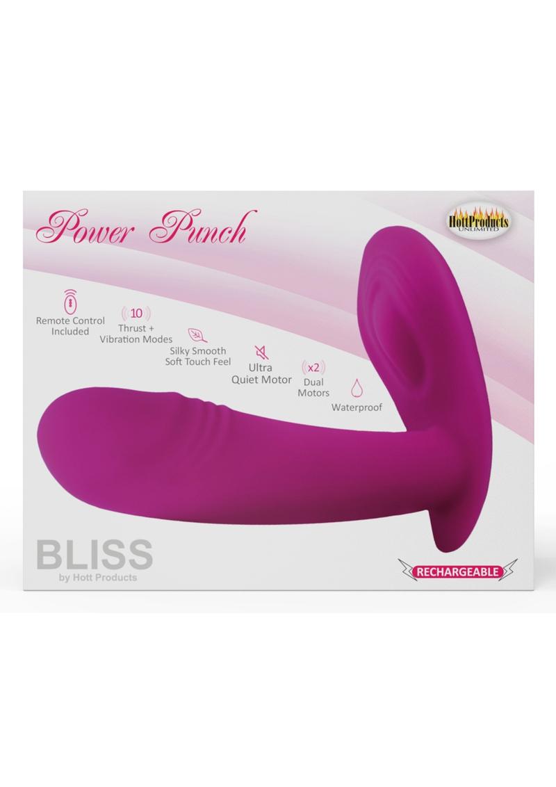 Bliss Power Punch USB Magnetic Rechargeable Silicone Dual Vibe Vibrator Waterproof