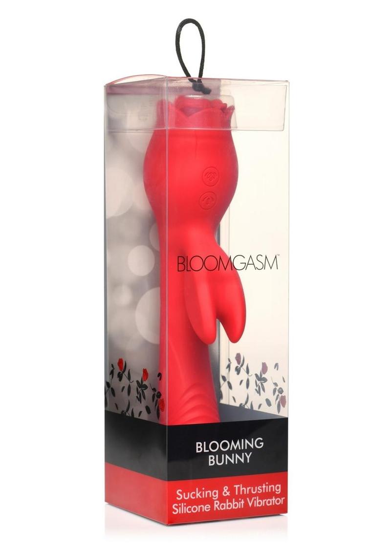 Bloomgasm Blooming Bunny Sucking and Thrusting Silicone Rechargeable Rabbit Vibrator