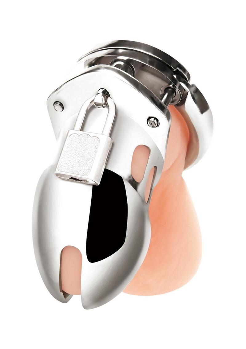 Blue Line Cock Humiliation Chastity Cage Small 2.75in - Stainless