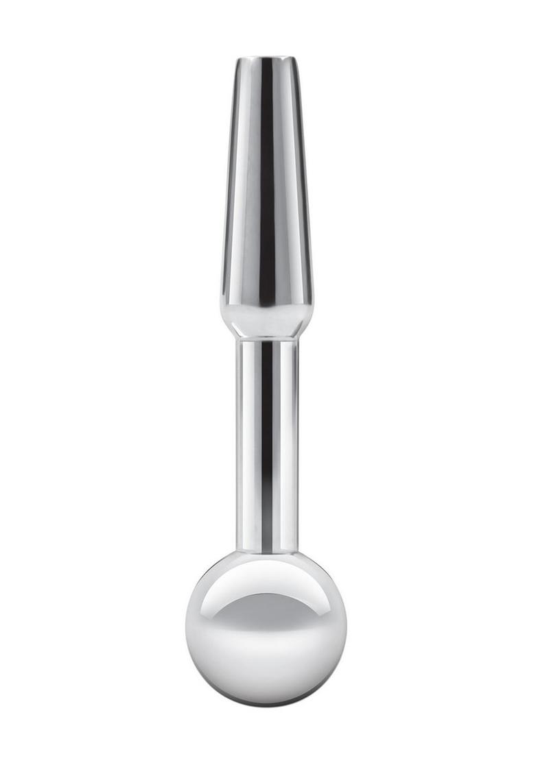 Blue Line Peephole Penis Plug - Stainless