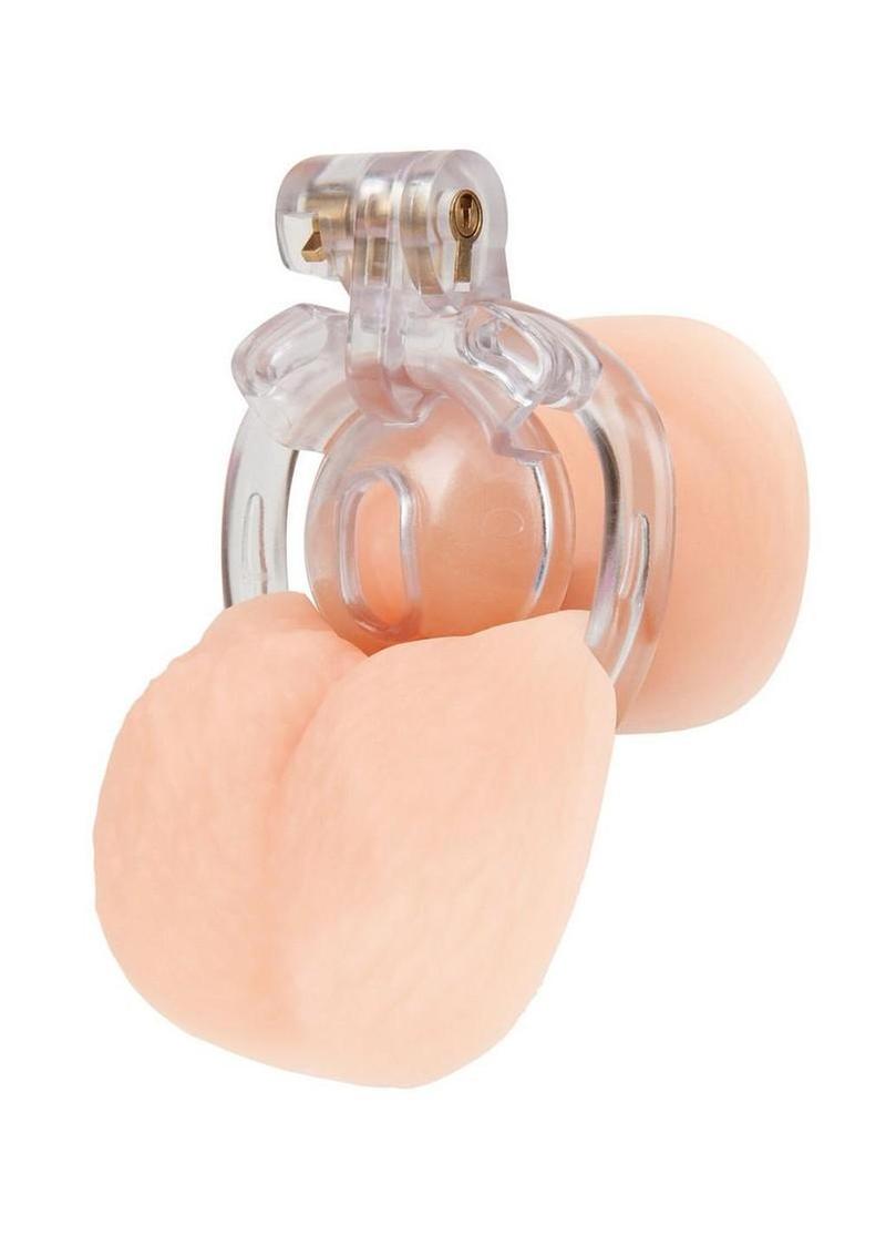 Blueline Acrylic See Thru Mini Cock Micro Chastity Cage