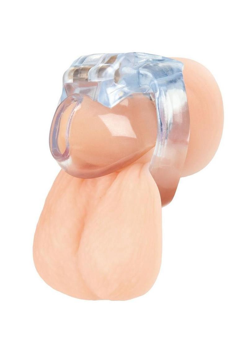 Blueline Small Dick Acrylic Mini Chastity Cage