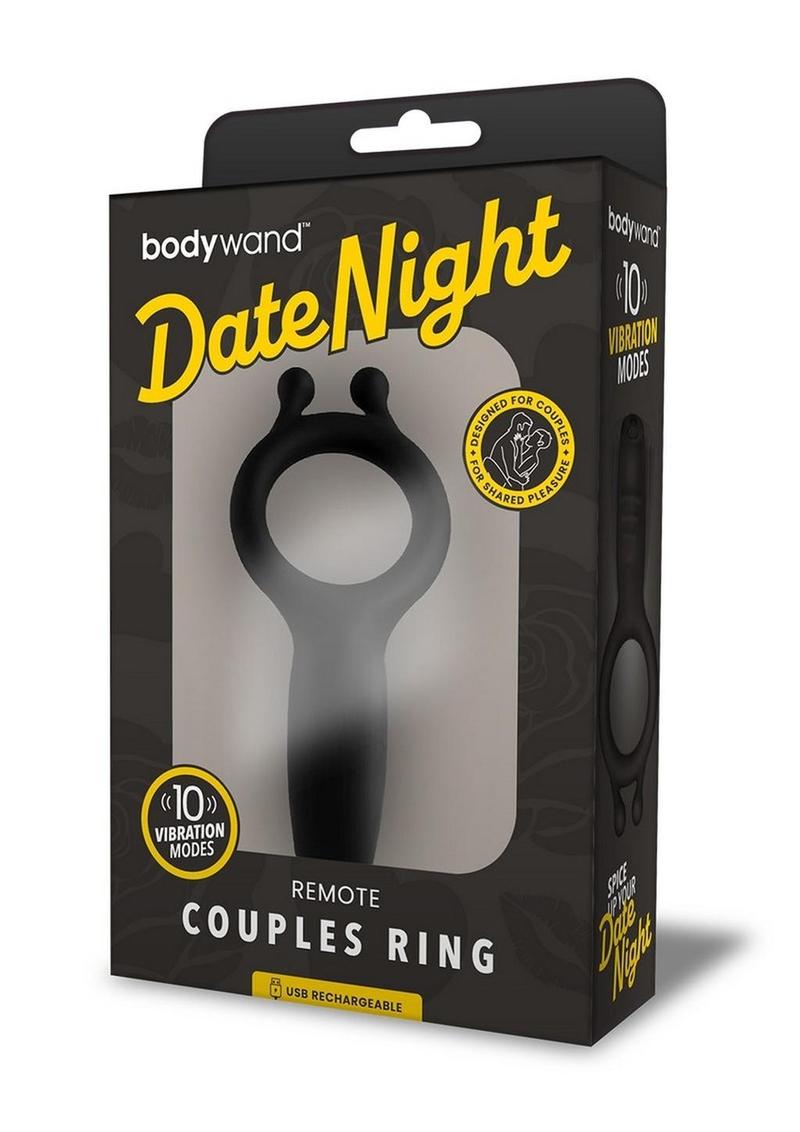 Bodywand Date Night Rechargeable Silicone Vibrating Cock Ring with Remote Control