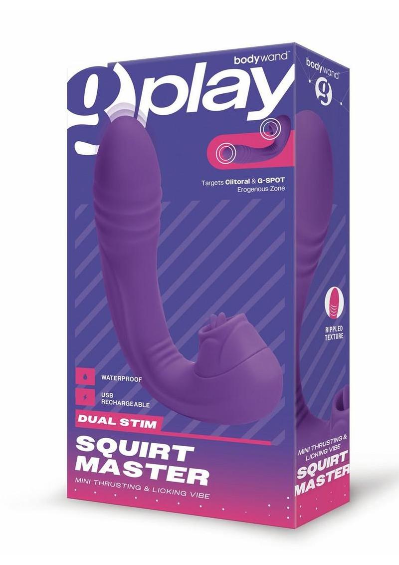 Bodywand G-Play Squirt Master The Thrusting and Licking Rechargeable Silicone Vibrator