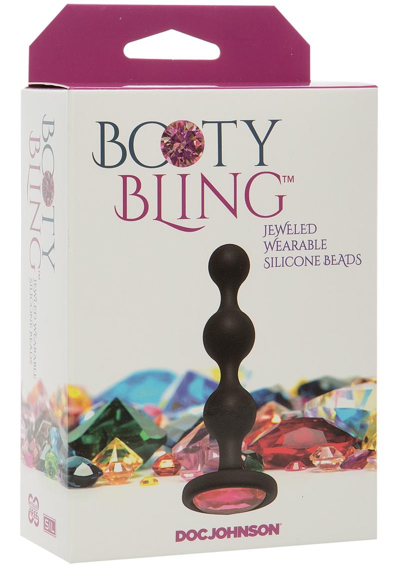 Booty Bling Jeweled Silicone Anal Beads