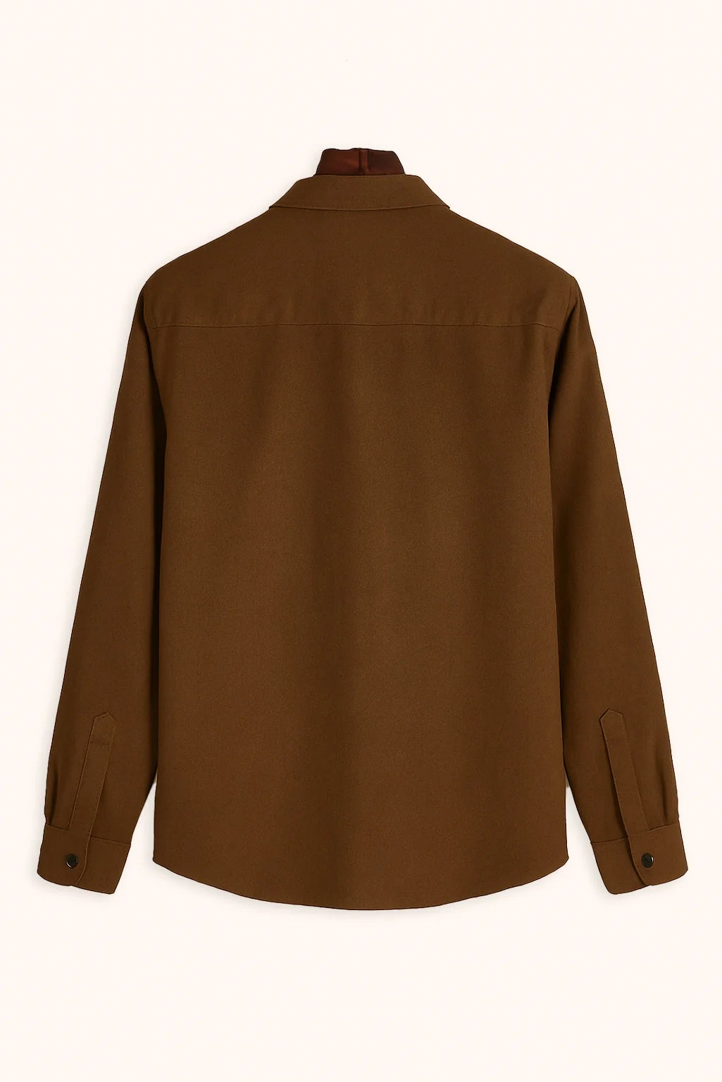 Men's Brown Color Premium Full Sleeve Shirt