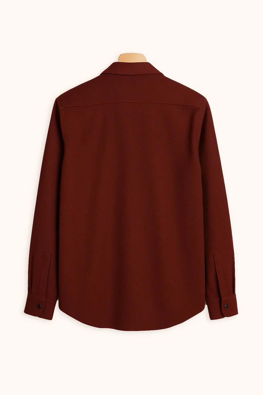 Men's Burgundy Color Premium Full Sleeve Shirt