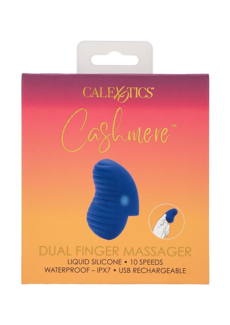 Cashmere Dual Finger Massager Rechargeable Silicone Vibrator