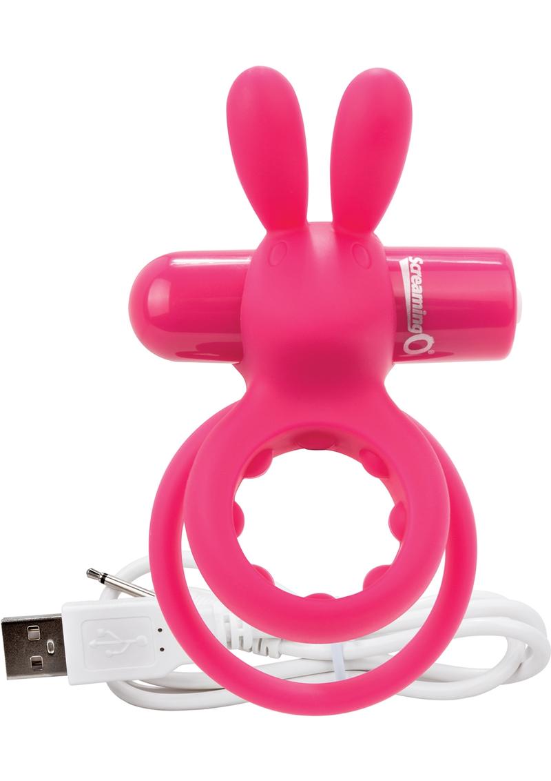 Charged Ohare Rechargeable Silicone Waterproof Rabbit Cock Ring