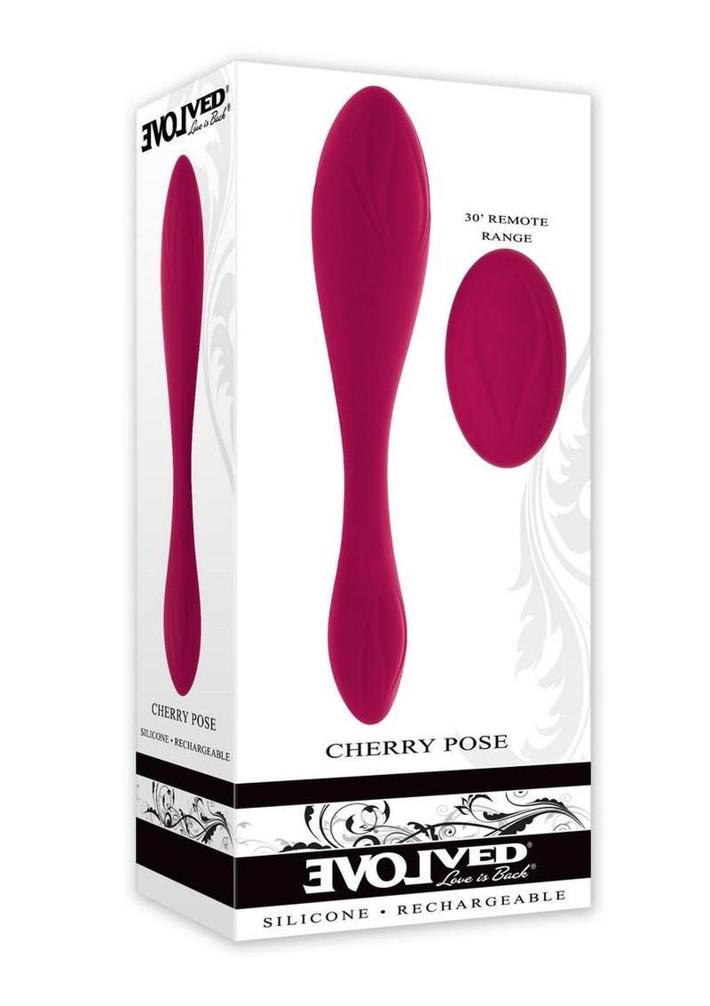 Cherry Pose Rechargeable Silicone Posable Vibrator with Remote