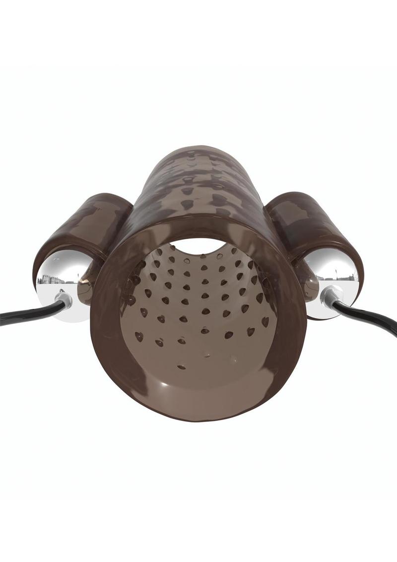 Classix Dual Vibrating Textured Penis Sleeve with Remote Control