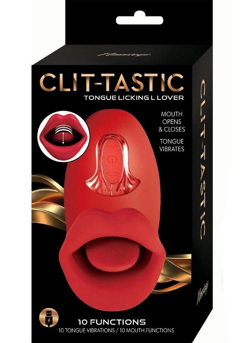 Clit-Tastic Tongue Licking Lover Rechargeable Silicone Stimulator