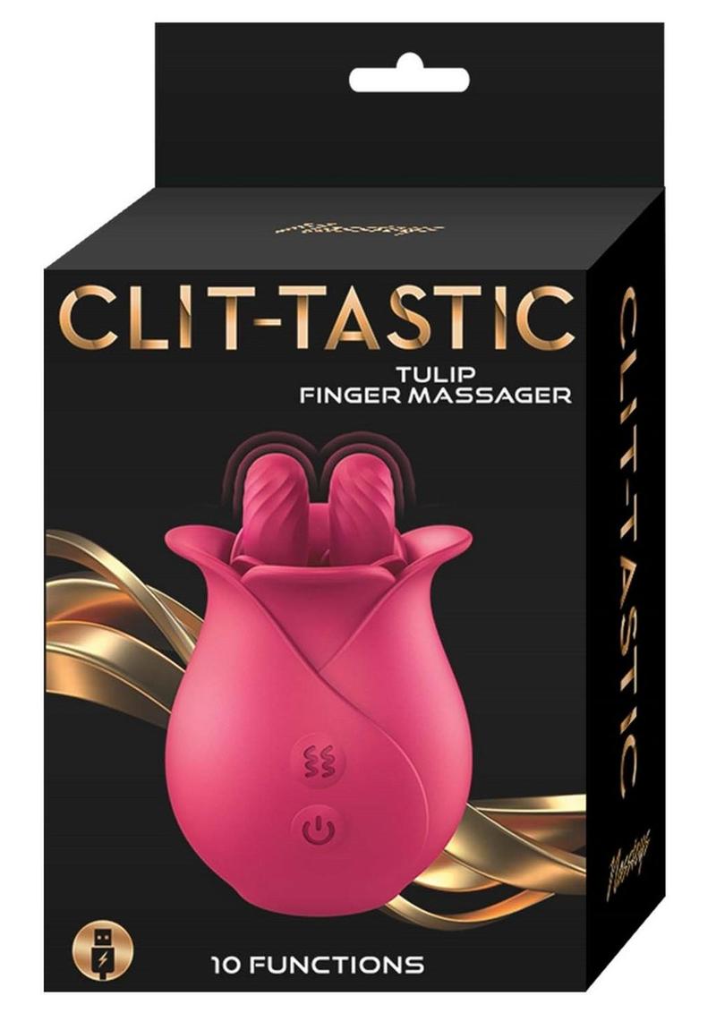 Clit-Tastic Tulip Rechargeable Silicone Finger Massager