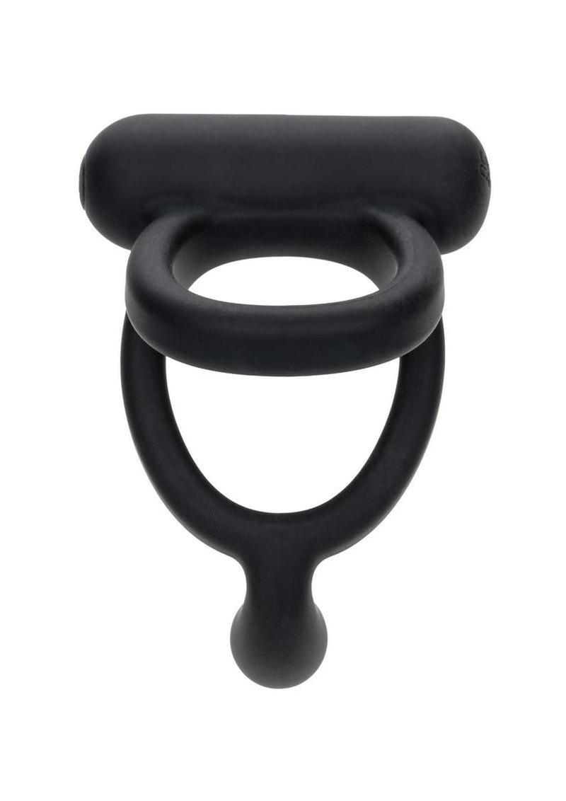 Closer Intimate Rechargeable Silicone Dual Cock Ring Caress