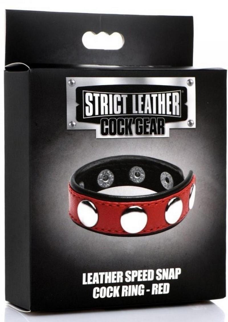Cock Gear Leather Speed Snap Cock Ring