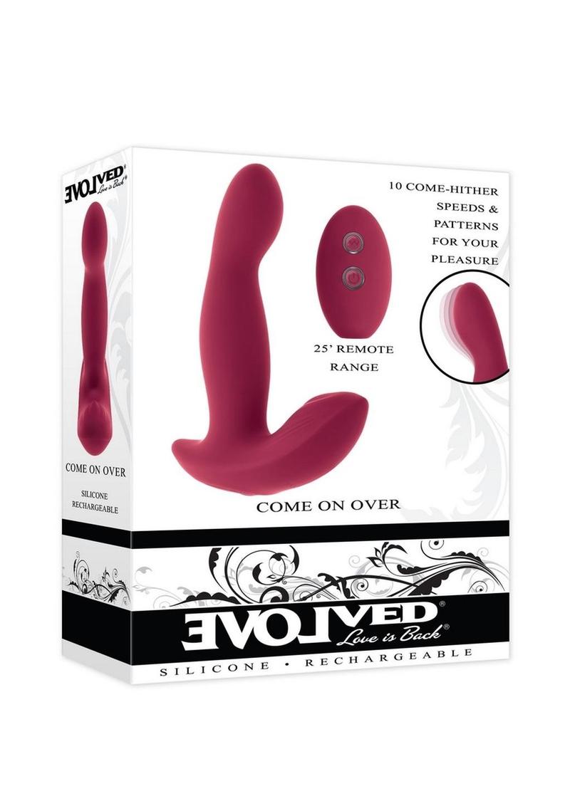 Come On Over Rechargeable Silicone Dual Vibrator with Remote Control