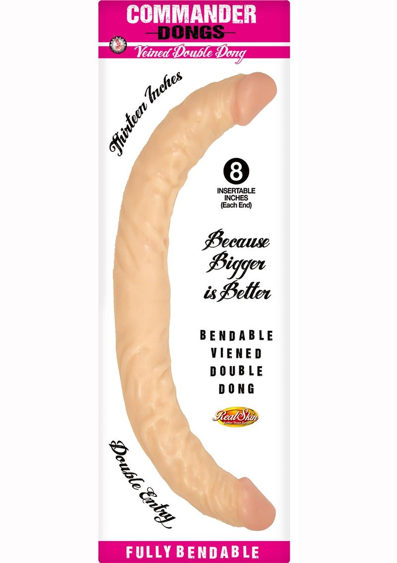 Commander Dongs Veined Double Dong Bendable Dildo