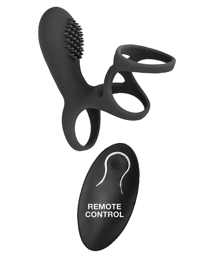 Commander Vibrating Clitoral Stimulating Cock Cage with Remote Control